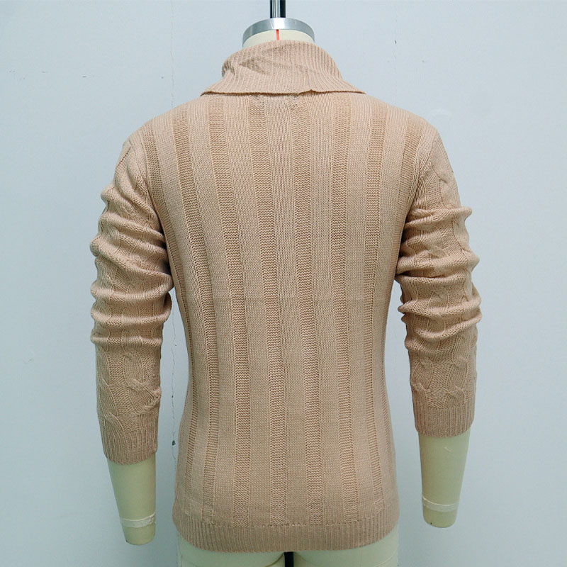 Thin Lapel Twist Pullover Sweater