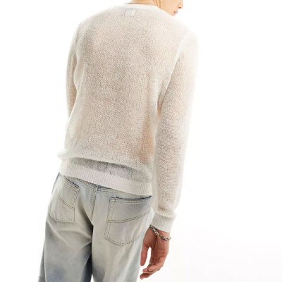 Thin And Soft See-Through Pullover Sweater