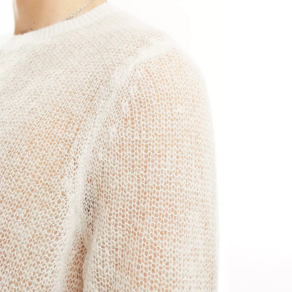 Thin And Soft See-Through Pullover Sweater
