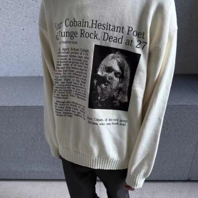 FOG Nirvana Retro Slogan Crewneck Sweater