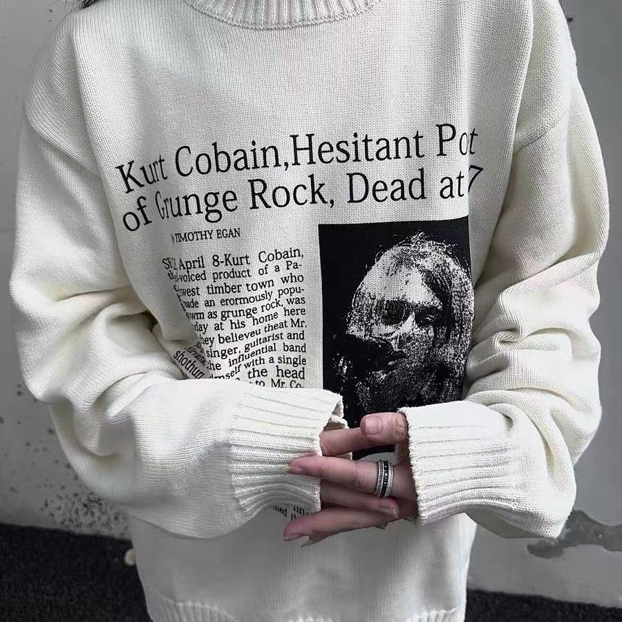 FOG Nirvana Retro Slogan Crewneck Sweater