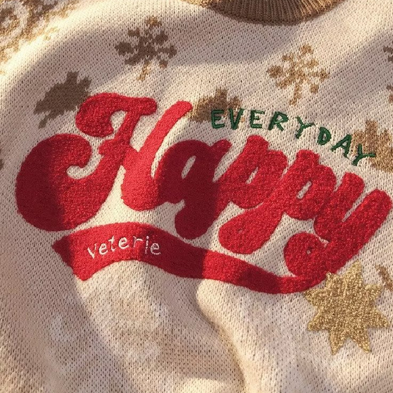 Christmas Versatile Crew Neck Sweater