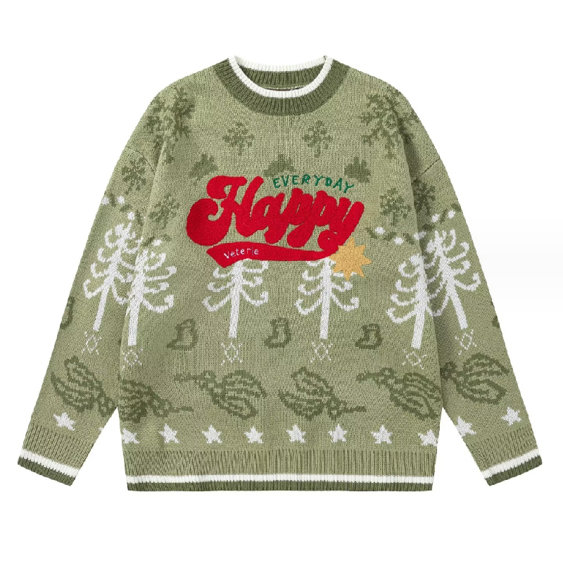 Christmas Versatile Crew Neck Sweater
