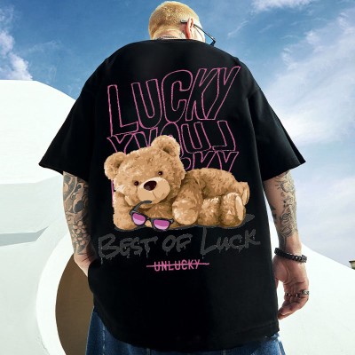 Lucky Bear Print T-shirt
