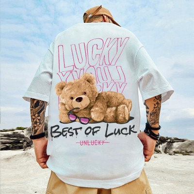 Lucky Bear Print T-shirt