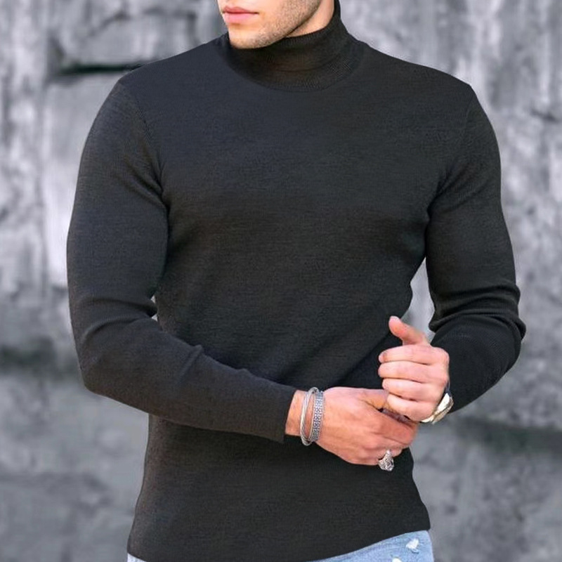 Long Sleeve High Neck Undercoat Sports Fitness T-shirts