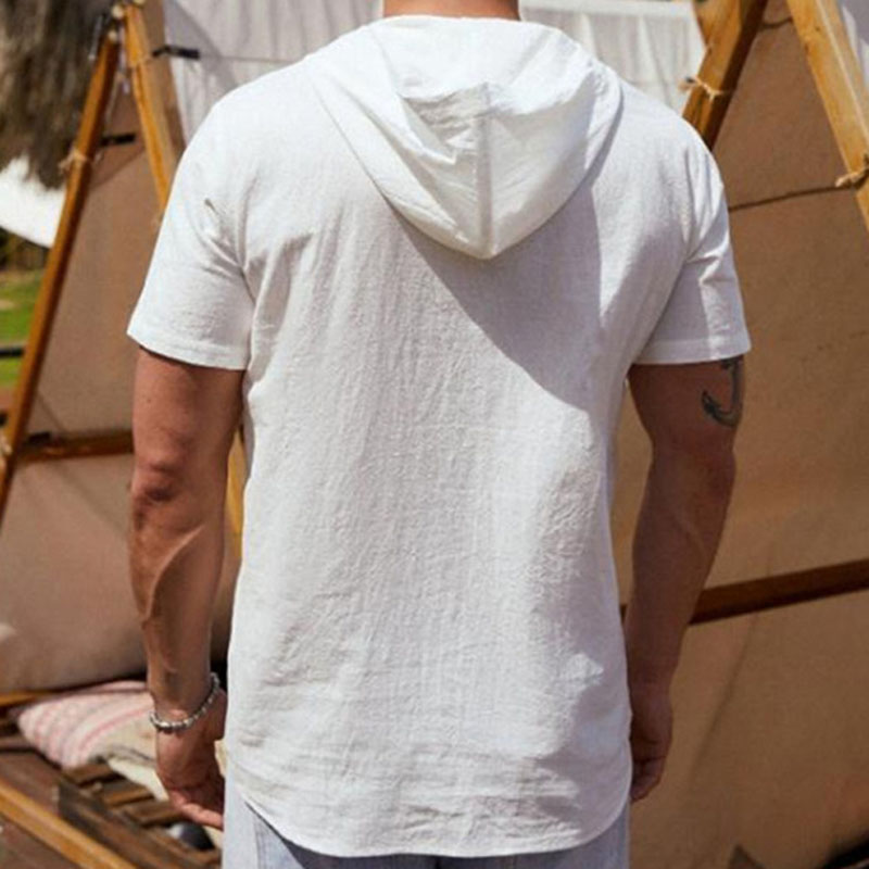 Fashion Lace-up Pocket T-shirt