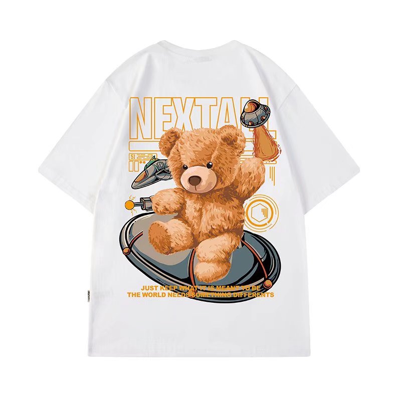 Trendy Street Bear Print T-Shirt