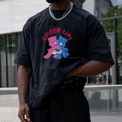 Street Bear Print Oversize T-shirt