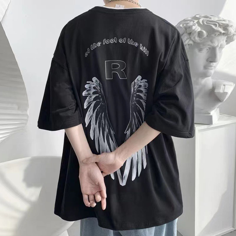 Wings Graphic Short Sleeve Print T-Shirt