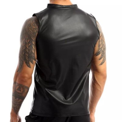 Sexy Matte Leather Vest