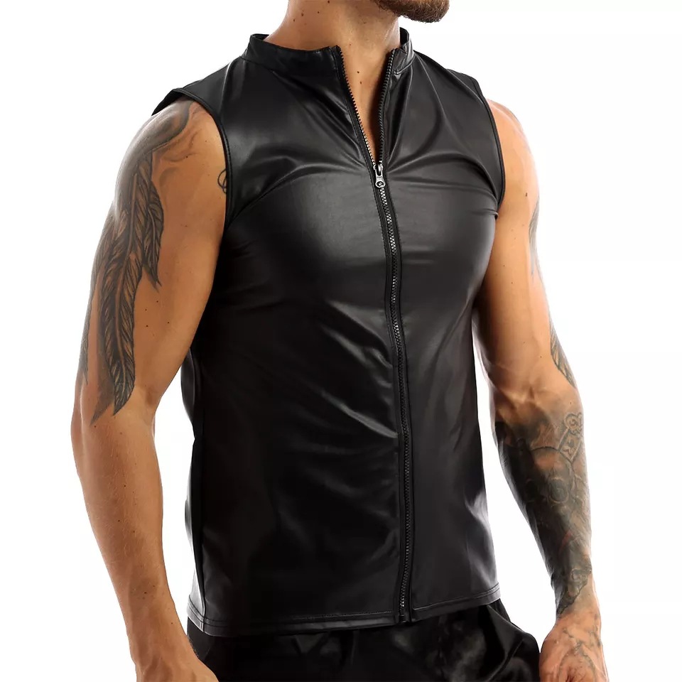 Sexy Matte Leather Vest
