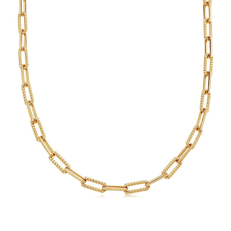 Helical Curb Chain Necklace