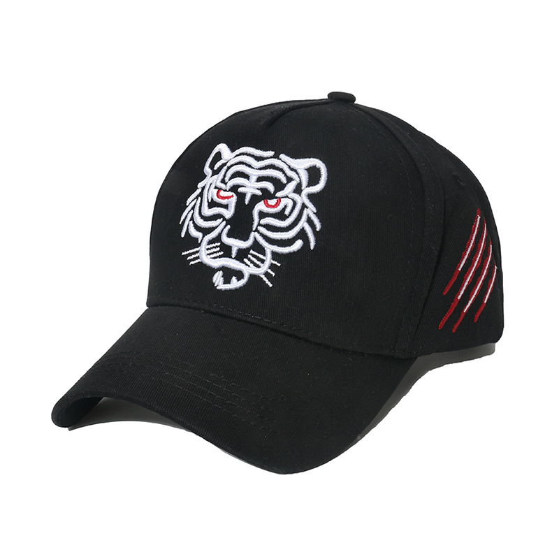 Tiger Head Embroidered Baseball Cap
