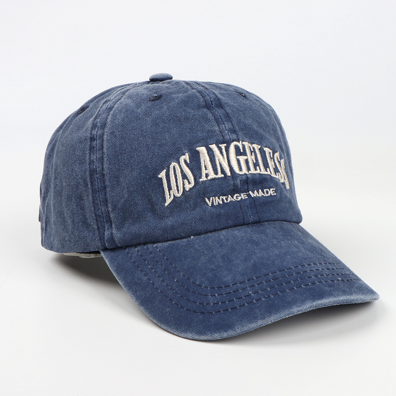 Los Angeles Embroidered Baseball Cap Trucker Dad Hat with Adjustable Buckle