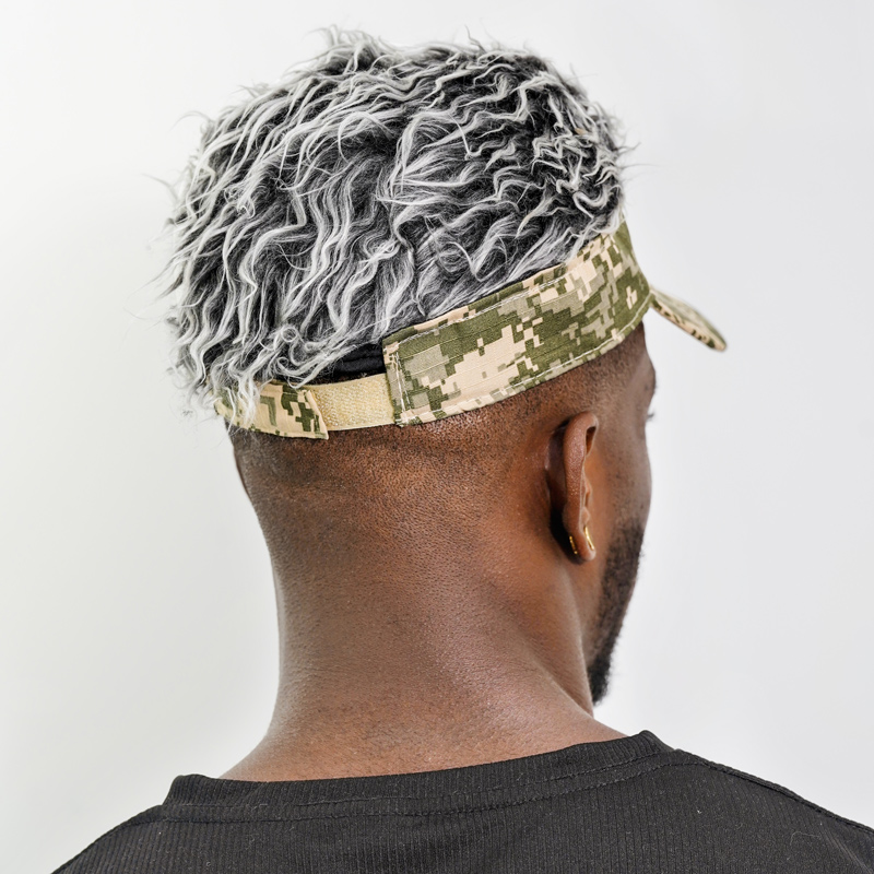 Camouflage Party Funny Wig Baseball Caps