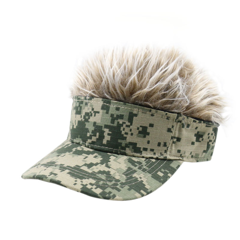 Camouflage Party Funny Wig Baseball Caps