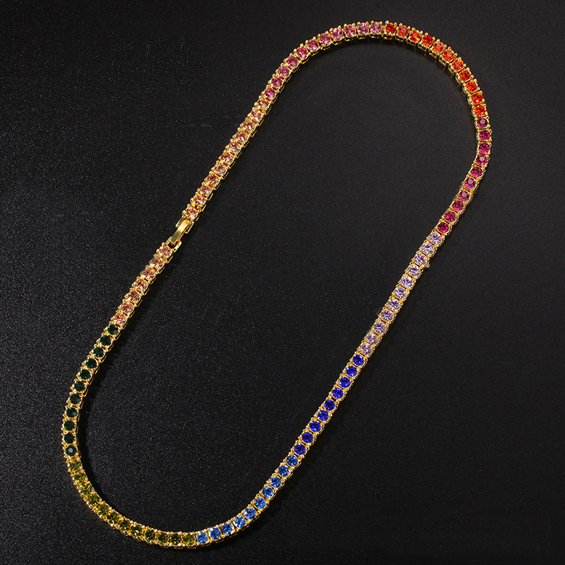 4mm Multi-color Tennis Chain