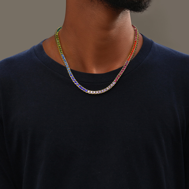 4mm Multi-color Tennis Chain