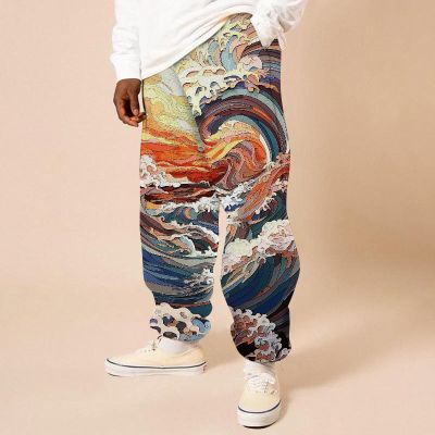 Ukiyoe Flannel Casual Trousers