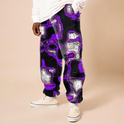 Render Print Flannel Track Pants