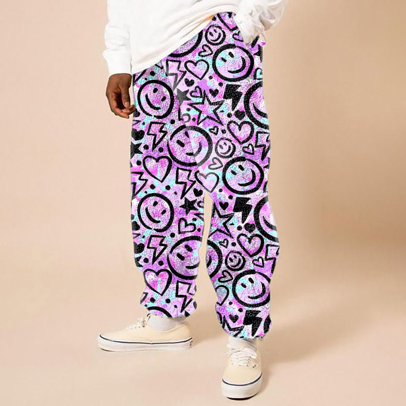 Render Print Flannel Track Pants