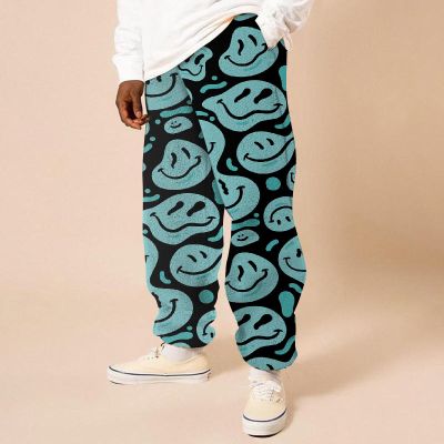 Twisted Expression Print Flannel Sweatpants