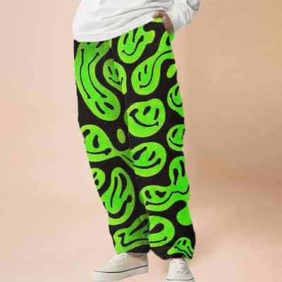 Flannel Green Smiley Lounge Pants