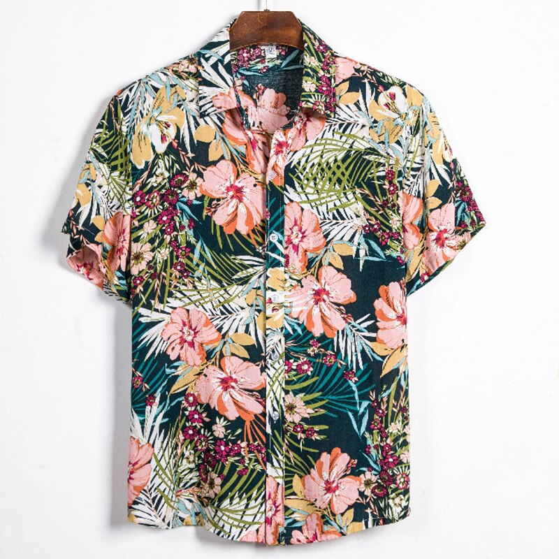 Hello Vacation Casual Printed Short Sleeve Shirt