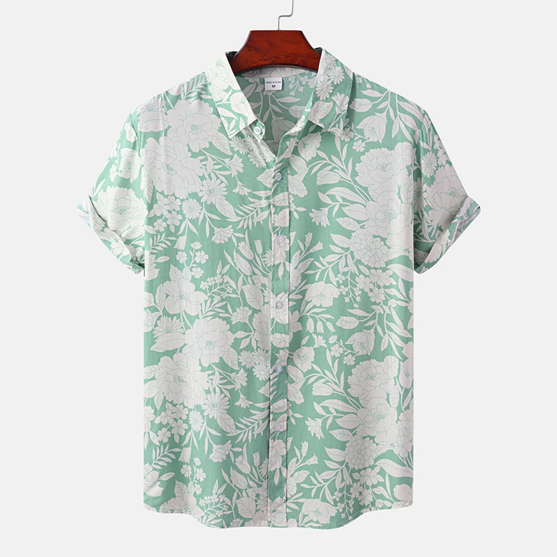 Hello Vacation Casual Printed Short Sleeve Shirt