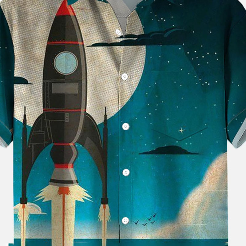 Men's Rocket Casual Short Sleeve Shirt