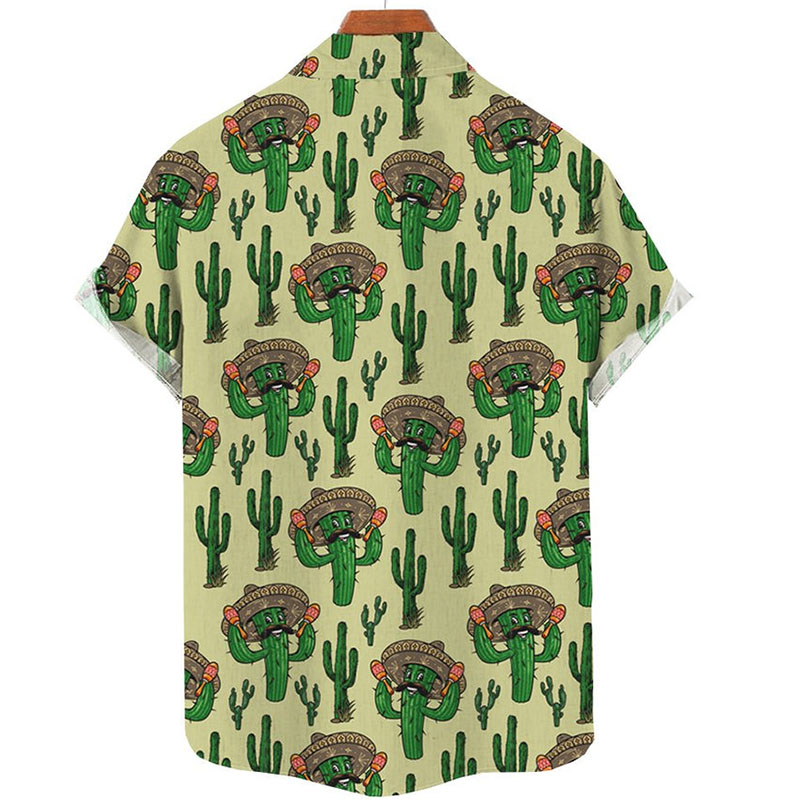 Men's Funny Cactus Hawaiian Shirt