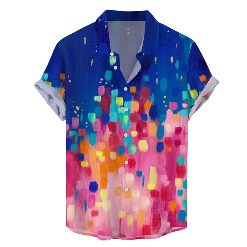 Colorful Toucan Print Short Sleeve Shirt