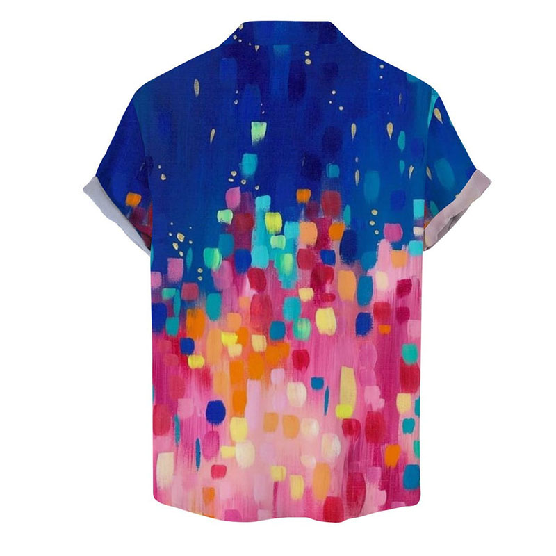 Colorful Toucan Print Short Sleeve Shirt