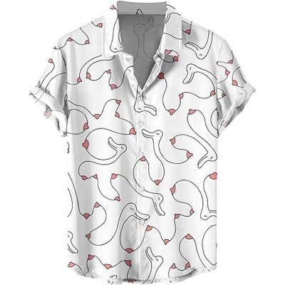 Goose Chest Print T-shirt