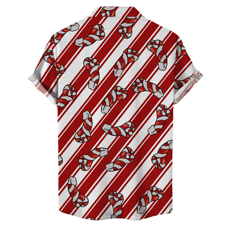 Christmas Fun Cock Printed T-shirt