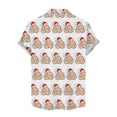 Fun Cocks Print Casual Shirt