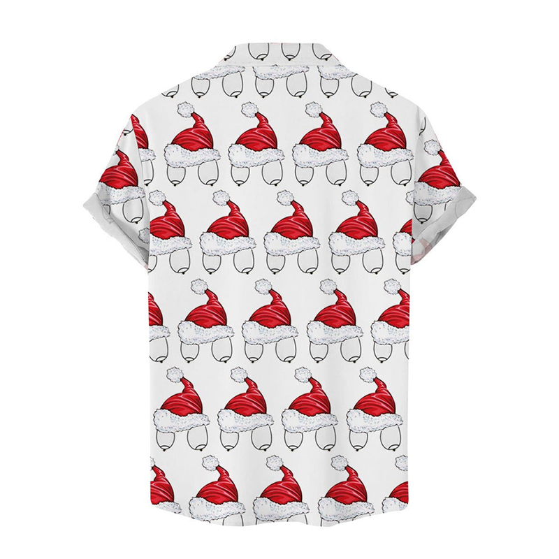 Fun Cocks Print Casual Shirt