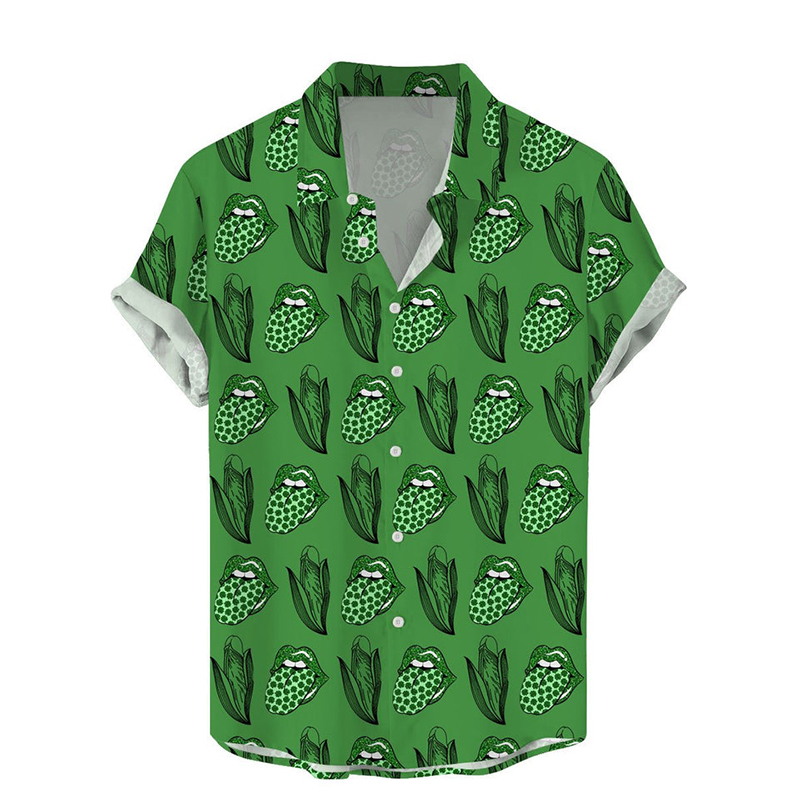 St. Patrick's Day Hidden Rooster Print Shirt