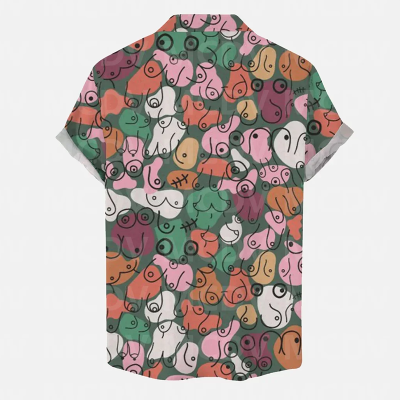 Christmas Colorful Fun Chest Print Shirt