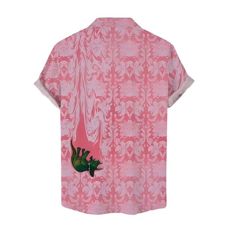 Colorful Rhino Print Hawaiian Shirt