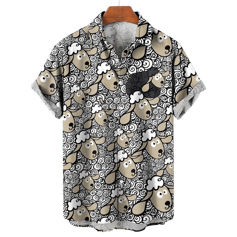 Men's Black Sheep Funny Sheep Short Sleeve Shirt