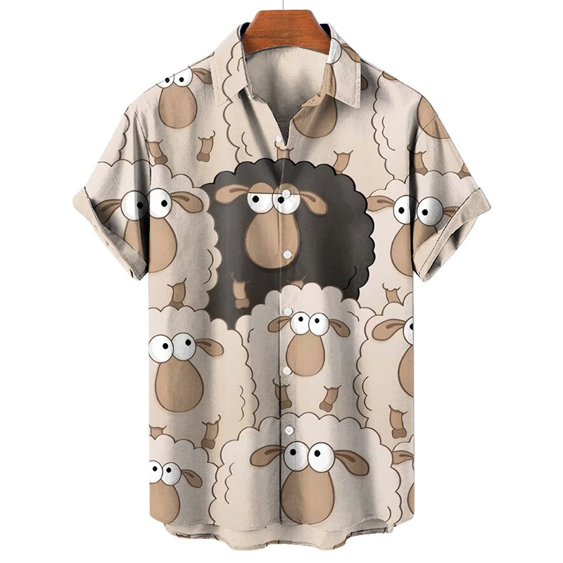 Men's Black Sheep Funny Sheep Short Sleeve Shirt