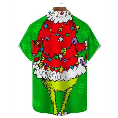 Christmas Cartoon Fun Printed Hawaiian Shirt