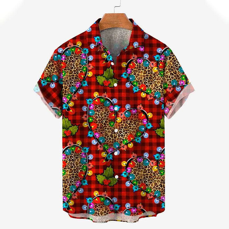 Christmas Cartoon Fun Printed Hawaiian Shirt