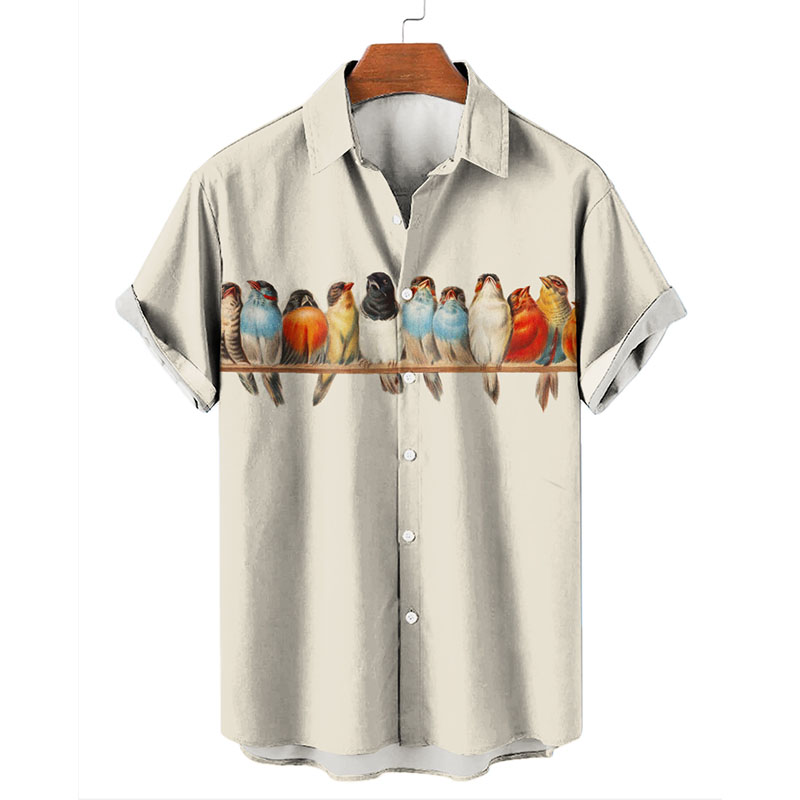 Colorful Koi Print Hawaiian Shirt