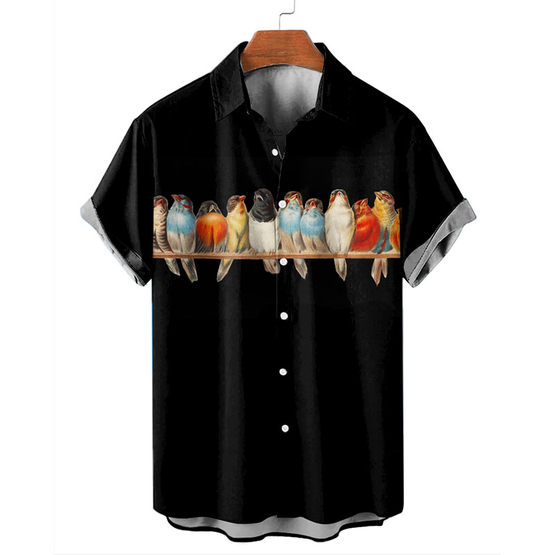 Colorful Koi Print Hawaiian Shirt