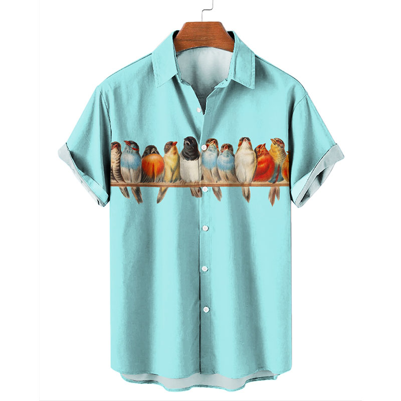 Colorful Koi Print Hawaiian Shirt