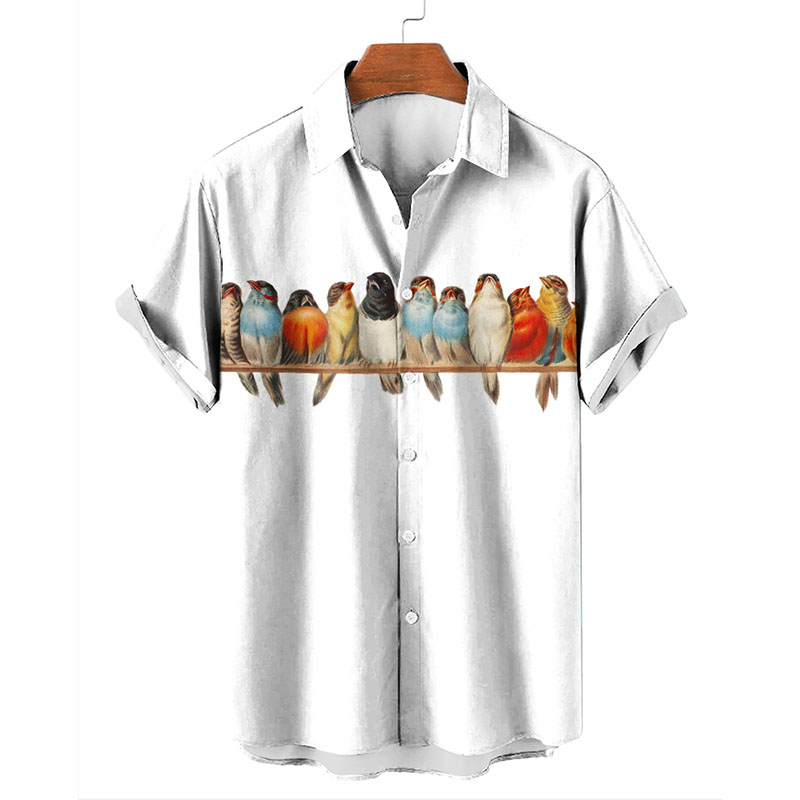 Colorful Koi Print Hawaiian Shirt