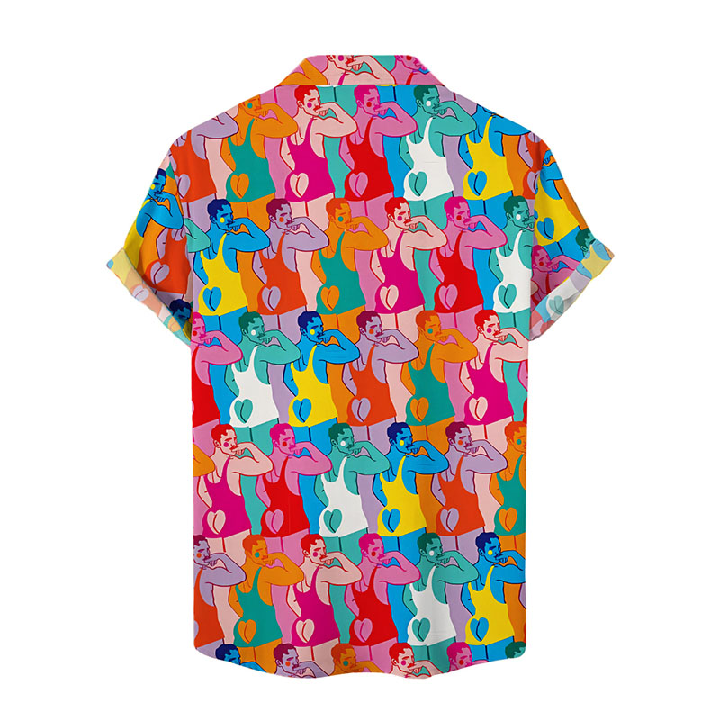 Men's Fun And Art Print Hawaiian Shirt